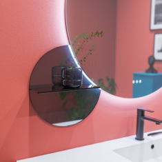 Badmöbel mit integrierter LED-Beleuchtung für stimmungsvolle Atmosphäre im Badezimmer