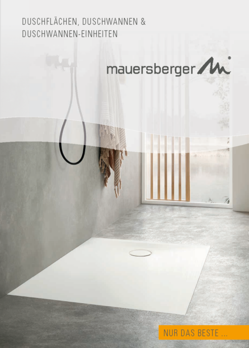 Mauersberger Duschflächen Katalog Cover
